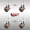Service Caster 4 Inch 316SS High Temp Glass Filled Nylon 1/2 Inch Threaded Stem Caster Set Brake SS316TS20S414-GFNSHT-TLB-121315-4 - alternate 5